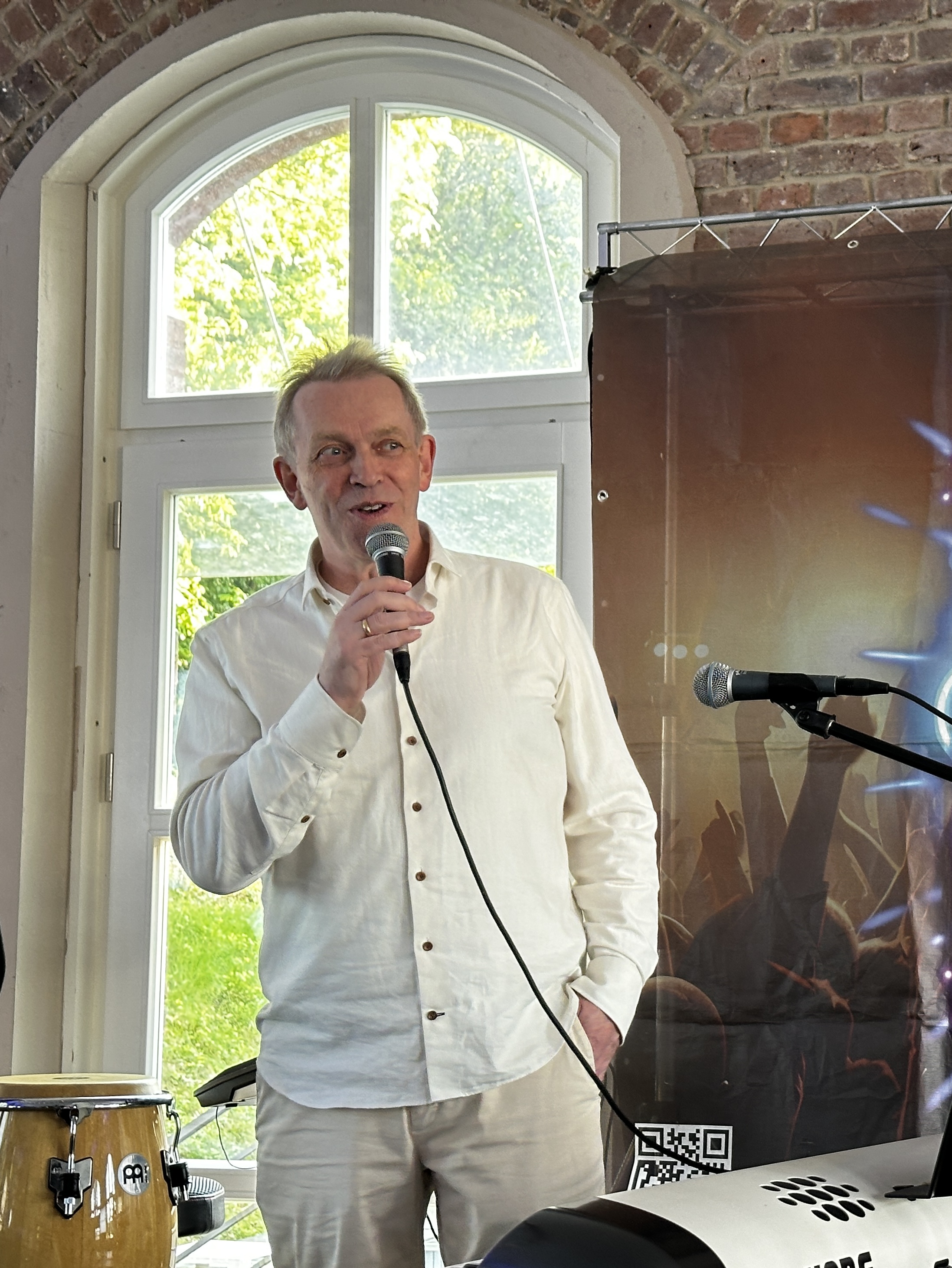 Werner Koch giving his thank-you speech at the g10 Code 25th anniversary celebration